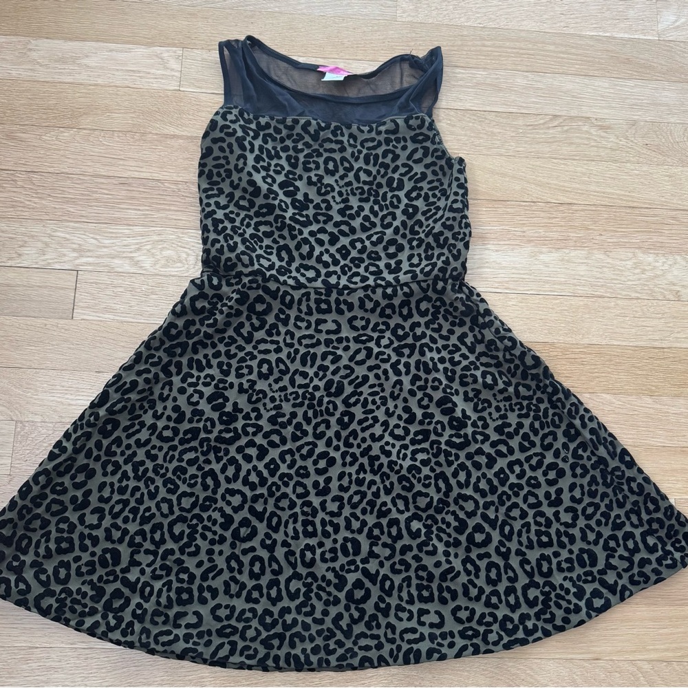 Charming Leopard Print Kids Dress